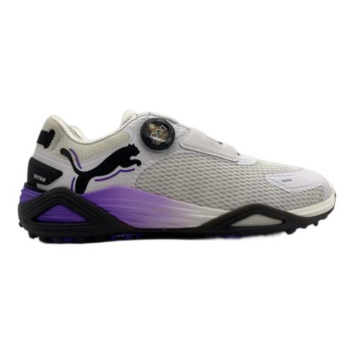 PUMA (プーマ) ゴルフシューズ 31021911 メンズ SIZE 27cm ホワイト×パープル