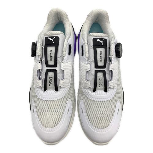 PUMA (プーマ) ゴルフシューズ 31021911 メンズ SIZE 27cm ホワイト×パープル