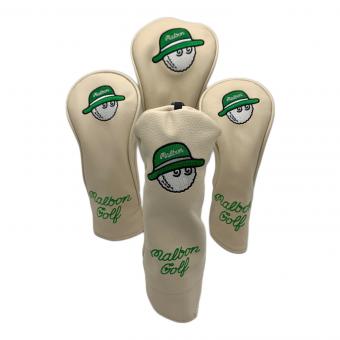 MALBON GOLF (マルボンゴルフ) ヘッドカバーセット ベージュ