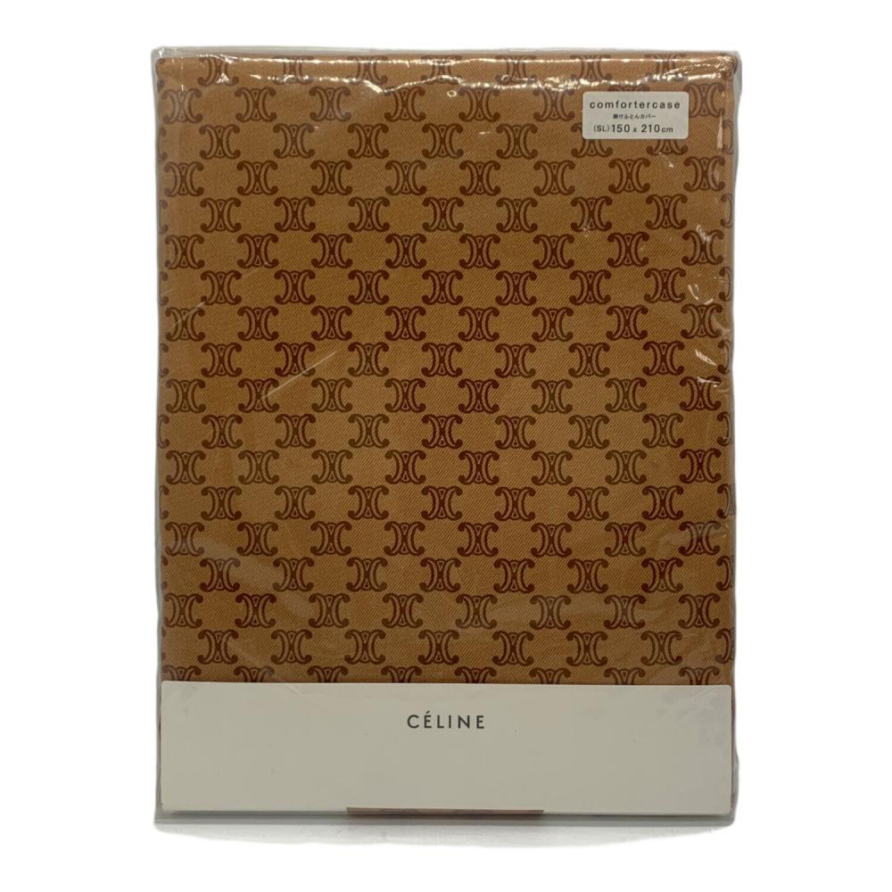 ⭐︎レア⭐︎CELINE ロゴ掛け布団カバー 190×210 ダブル　ピローケース 1027010137945031_01_6500w.jpeg