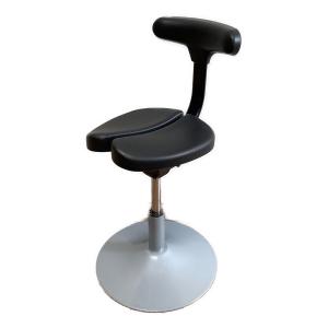 ayur chair (アーユルチェアー) イス 丸ベースタイプ 座面裏割れ有 ブラック