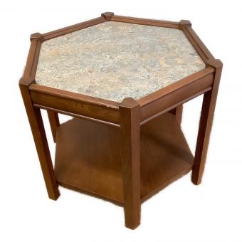 ACME Furniture (アクメファニチャー) サイドテーブル 10 ブラウン BROOKS HEXAGON TABLE