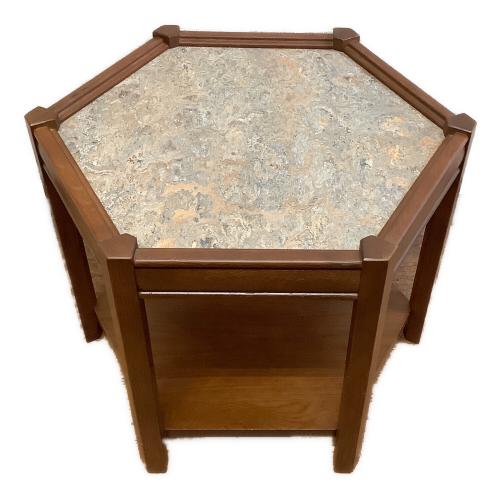 ACME Furniture (アクメファニチャー) サイドテーブル 10 ブラウン BROOKS HEXAGON TABLE