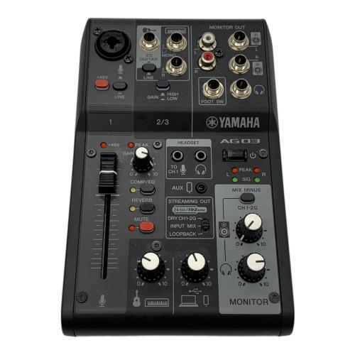 YAMAHA (ヤマハ) オーディオインターフェース AG03 MK2