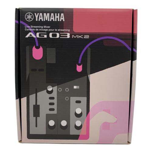 YAMAHA (ヤマハ) オーディオインターフェース AG03 MK2