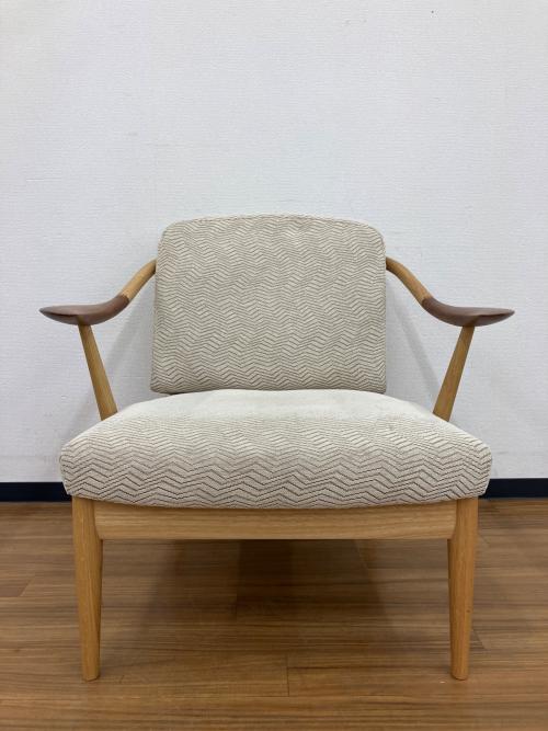 日進木工 (ニッシンモッコウ) 1人掛けソファー WHITE WOOD｜トレファク