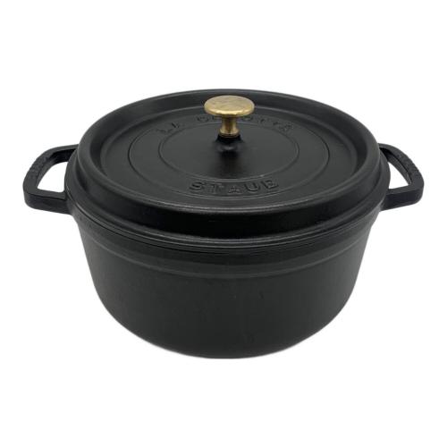Staub (ストウブ) 両手鍋 24cm ブラック
