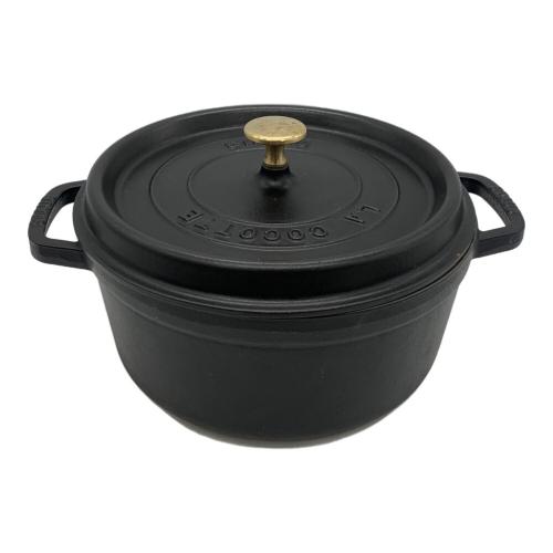 Staub (ストウブ) 両手鍋 24cm ブラック