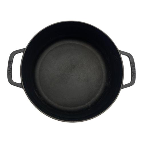 Staub (ストウブ) 両手鍋 24cm ブラック