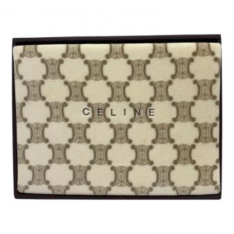 CELINE (セリーヌ) 綿毛布 マカダム柄 ※保管ヨゴレ有