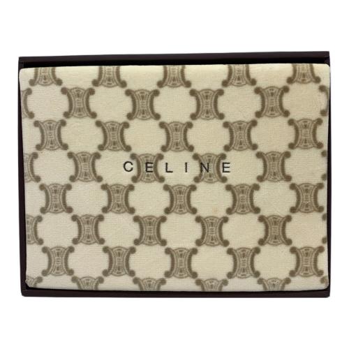 CELINE (セリーヌ) 綿毛布 マカダム柄 ※保管ヨゴレ有