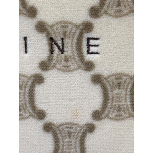 CELINE (セリーヌ) 綿毛布 マカダム柄 ※保管ヨゴレ有