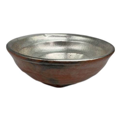 松楽造 嶋台茶碗 金/銀 2Pセット 佐々木松楽