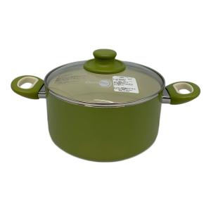 GREEN PAN (グリーンパン) 蓋付キャセロール ヘルシーセラミック/20cｍ グリーン Focus