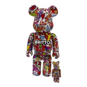 BE@RBRICK (ベアブリック) ROMERO BRITTO HEART 100％ 400％ その他ホビー ヤケ有