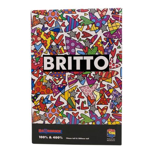 BE@RBRICK (ベアブリック) ROMERO BRITTO HEART 100％ 400％ その他ホビー ヤケ有