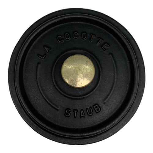 Staub (ストウブ) 両手鍋 ブラック ココットロンド12cm