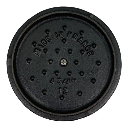 Staub (ストウブ) 両手鍋 ブラック ココットロンド12cm