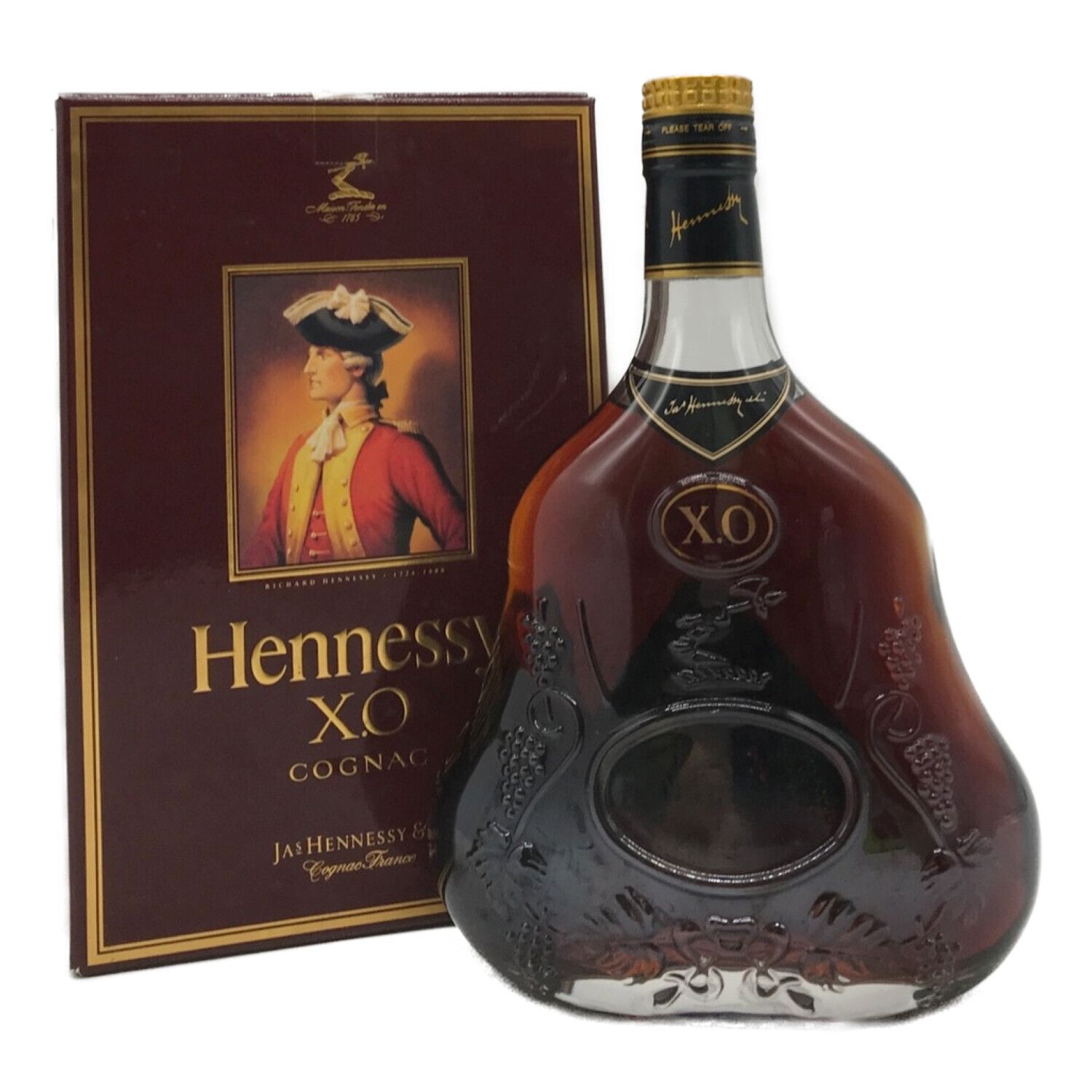 ヘネシー (Hennessy) ブランデー ※ラベル剥がれ 700ml XO 金キャップ