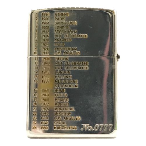 Atlanta1996 ZIPPO スターリング 1995年製 No.0777 ※蓋分離