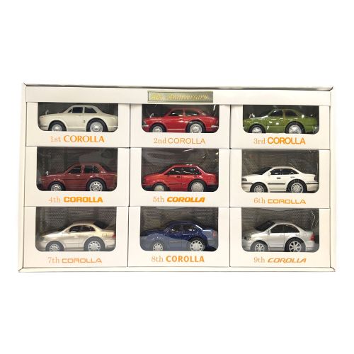 非売品 カローラ アニバーサリー プルバックカー・ミニカー（1966〜2006）
