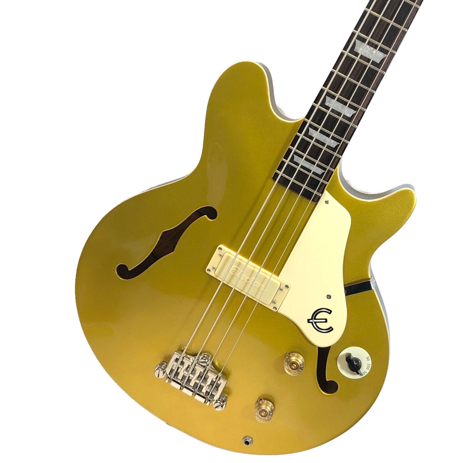 EPIPHONE (エピフォン) エレキベース Jack Casady Metallic Gold