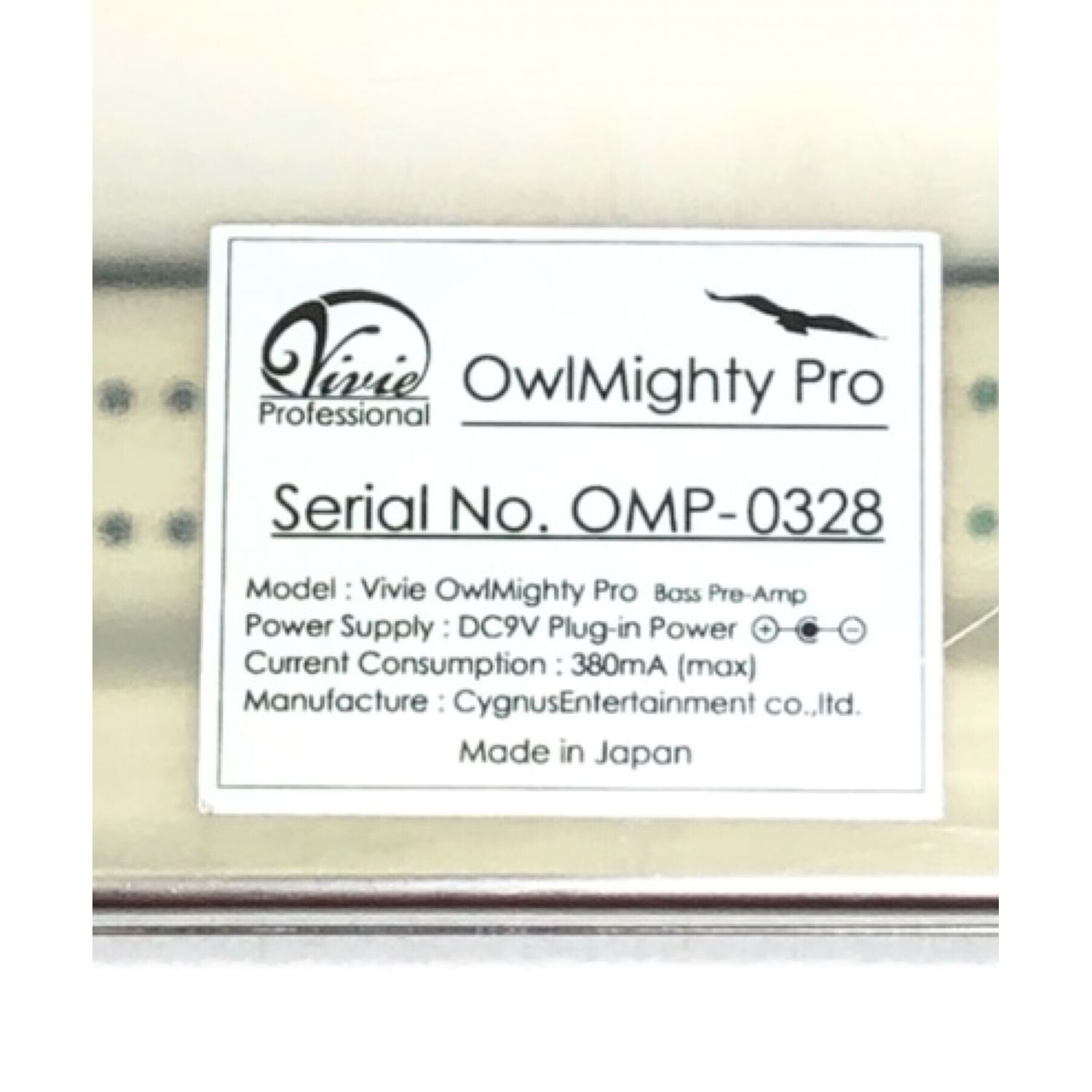 vivie (ヴィヴィ) コンパクトエフェクター OwlMighty Pro ベース用