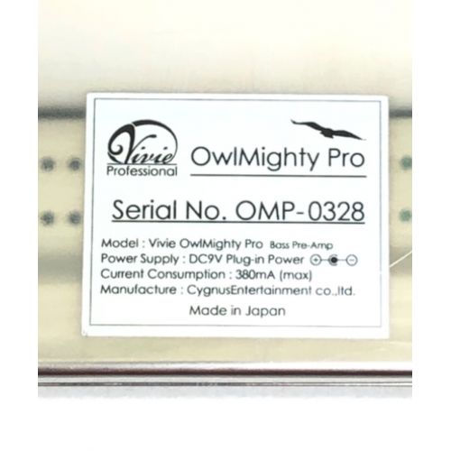 vivie (ヴィヴィ) コンパクトエフェクター OwlMighty Pro ベース用