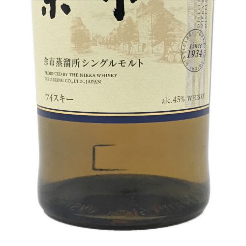 ニッカ ジャパニーズ アルコール分:45% 700ml 余市 シングルモルト 未開封 東京都