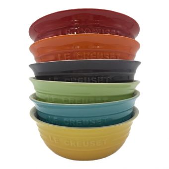 LE CREUSET ルクルーゼ シリアルボウル レインボーコレクション 6Pセット