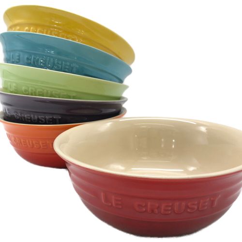 LE CREUSET ルクルーゼ シリアルボウル レインボーコレクション 6Pセット