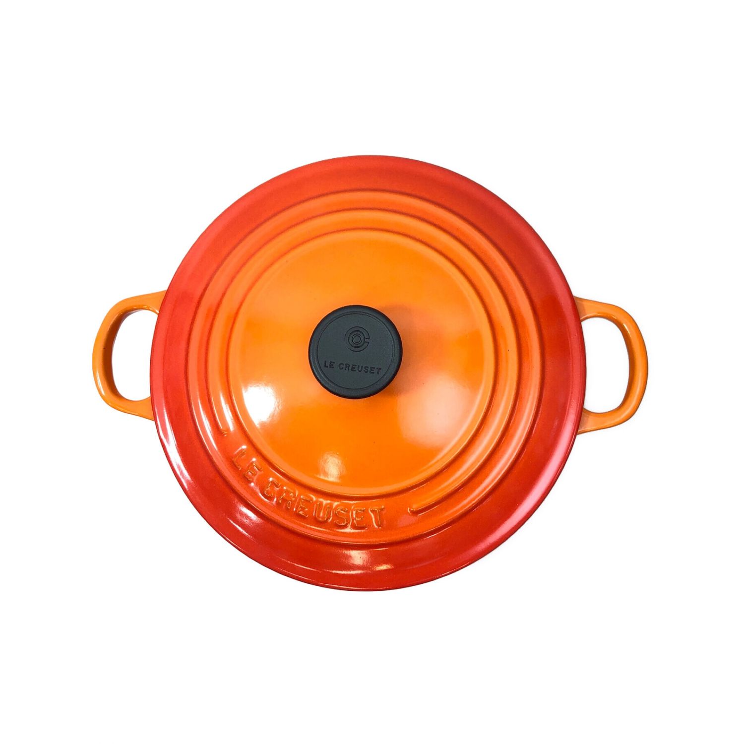 LE CREUSET ルクルーゼ ココット・ロンド オレンジ 22cm｜トレファクONLINE