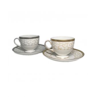 Wedgwood ウェッジウッド カップ&ソーサー セレスティアル・ゴールド＆セレスティアル・プラチナ 2Pセット