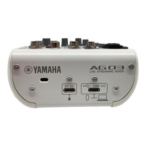 YAMAHA (ヤマハ) オーディオインターフェース AG03Mk2