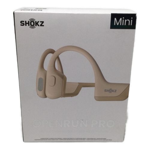 SHOKZ (ショックス) 骨伝導ワイヤレスイヤホン ベージュ OPENRUNMini 