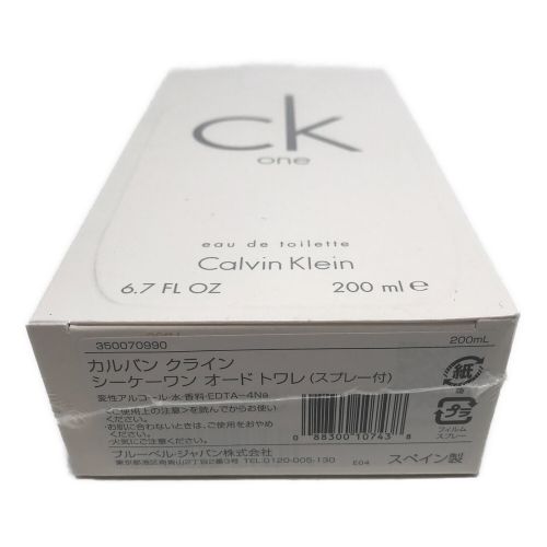 Calvin Klein オードトワレ ck one 100ml