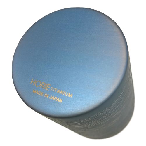 titanium HORIE 純チタン2重タンブラー 白樺 ブルー