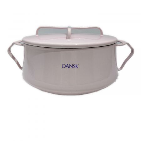 DANSK (ダンスク) ホーロー両手鍋 ピンク 直火・オーブン可、電子レンジ不可