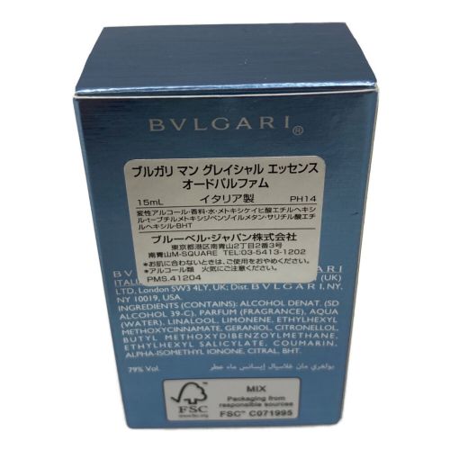 BVLGARI MAN (ブルガリ メン) オードパルファム グレイシャルエッセンス 15ml