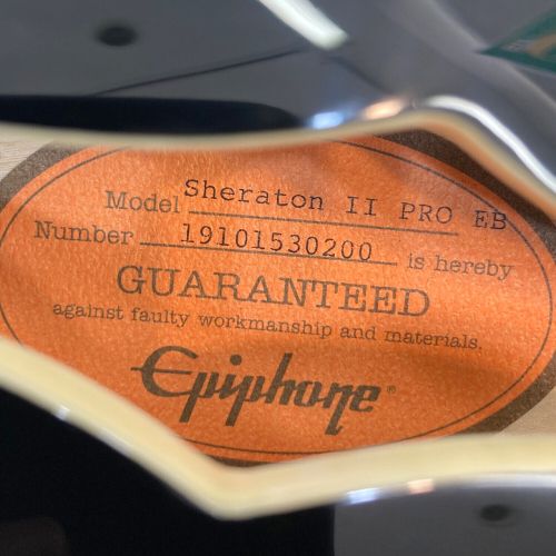 EPIPHONE (エピフォン) セミアコギター SheratonⅡPRO EB