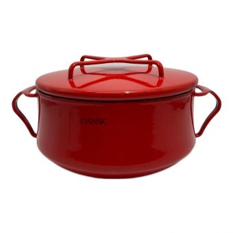 DANSK (ダンスク) 両手鍋 18cm/2.2L レッド 834300 コベンスタイル