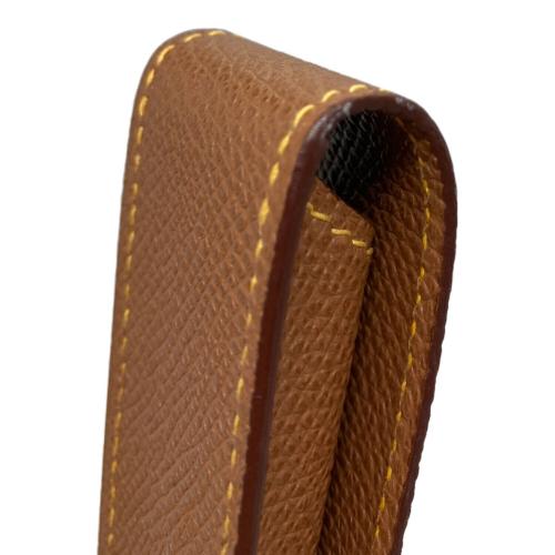 HERMES (エルメス) ペンケース □G ブラウン クシュベル