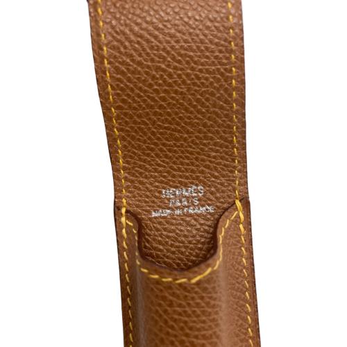HERMES (エルメス) ペンケース □G ブラウン クシュベル