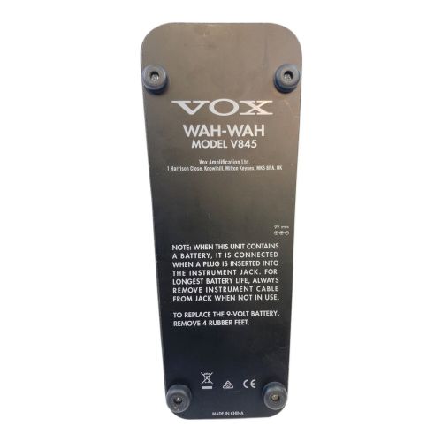 VOX (ヴォックス) ワウペダル V845 動作確認済み