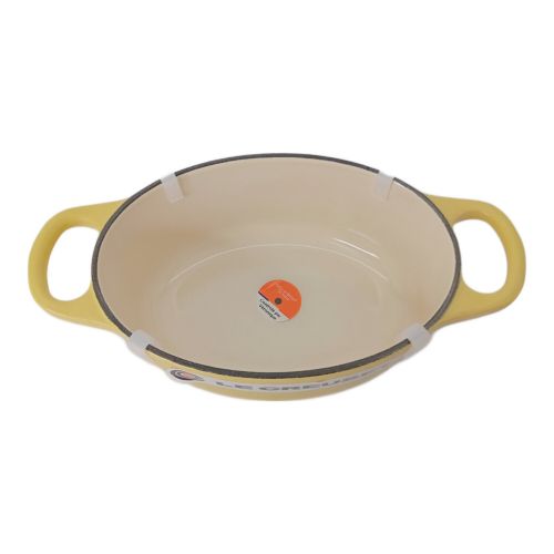 LE CREUSET (ルクルーゼ) 両手鍋 17cm イエロー ホーロー