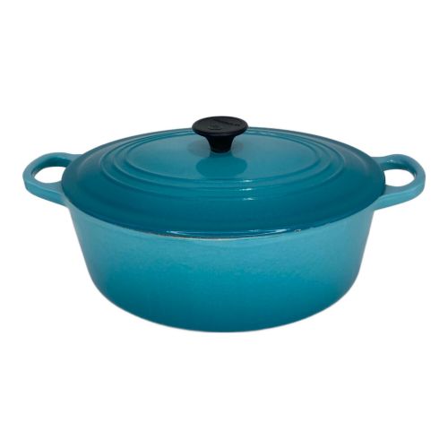 LE CREUSET (ルクルーゼ) ココットオーバル カリビアンブルー 25cm