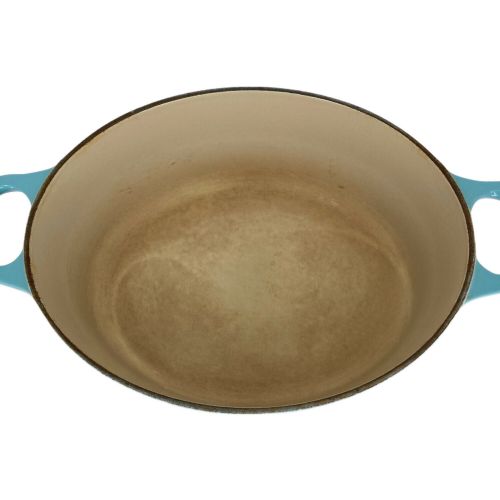 LE CREUSET (ルクルーゼ) ココットオーバル カリビアンブルー 25cm