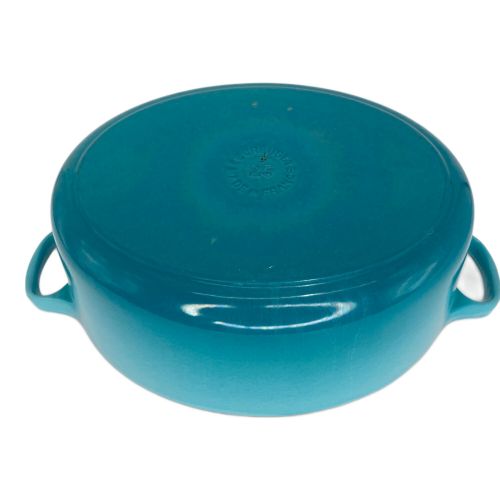 LE CREUSET (ルクルーゼ) ココットオーバル カリビアンブルー 25cm