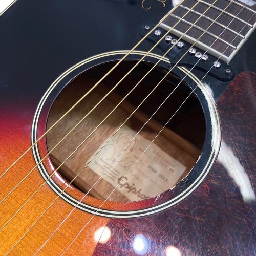 EPIPHONE (エピフォン) エレアコギター ネックストレート ロッド余裕有 EJ-160E VC ROOF 0013