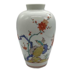 一四代 酒井田柿右衛門 花瓶 花鳥文